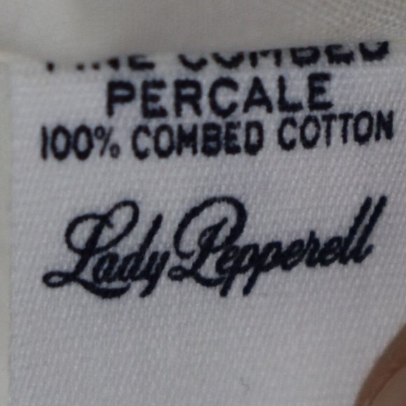 Vintage Lady Pepperell (2) White Lace Trimmed Pillow Cases 100% Cotton 42 x 38 - Picture 12 of 12